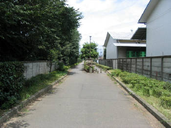 日本煉瓦專用線跡の廃線路